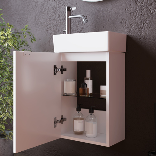Тумба под раковину Sancos Mini MN35WL 35,5х20,5х50 настенная - фото 5